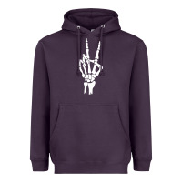 Plum skeleton peace Heavyweight Hoodie - linhVisuals