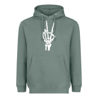 Sage skeleton peace Heavyweight Hoodie - linhVisuals