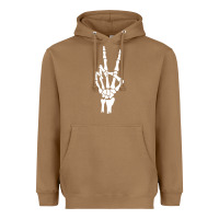 Toasted Coconut skeleton peace Heavyweight Hoodie - linhVisuals