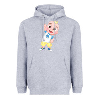 Heather Grey jj cocomelon babyshark Heavyweight Hoodie - linhVisuals