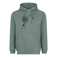 Sage bird hummingbird dandelion flowers shirt for women men t shirt Heavyweight Hoodie - linhVisuals