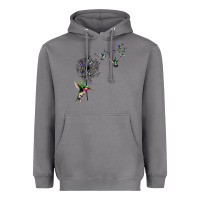 Storm bird hummingbird dandelion flowers shirt for women men t shirt Heavyweight Hoodie - linhVisuals