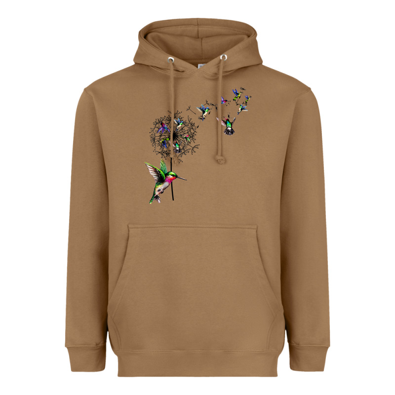 Bird Hummingbird Dandelion Flowers Shirt For Women Men T Shirt Heavyweight Hoodie by linhVisuals | Teevron