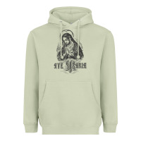 Matcha ave maria schubert latin mass blessed mother hail mary lady t shirt Heavyweight Hoodie - linhVisuals