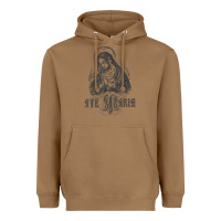 Toasted Coconut ave maria schubert latin mass blessed mother hail mary lady t shirt Heavyweight Hoodie - linhVisuals