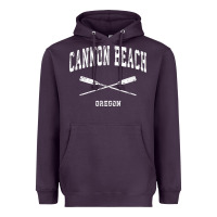 Plum cannon beach oregon vintage nautical crossed oars t shirt Heavyweight Hoodie - linhVisuals