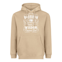 Mushroom bourbon goes in wisdom comes out funny whiskey lover gift premium t sh Heavyweight Hoodie - linhVisuals