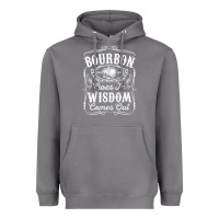 Storm bourbon goes in wisdom comes out funny whiskey lover gift premium t sh Heavyweight Hoodie - linhVisuals