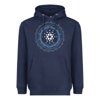 Navy cardano ada crypto cryptocurrency t shirt Heavyweight Hoodie - linhVisuals