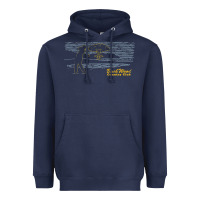 Navy caddyshack bushwood country club explosion t shirt Heavyweight Hoodie - linhVisuals