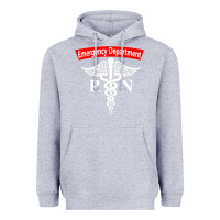 Heather Grey emergency department nursing er registered nurse rn caduceus raglan ba Heavyweight Hoodie - linhVisuals