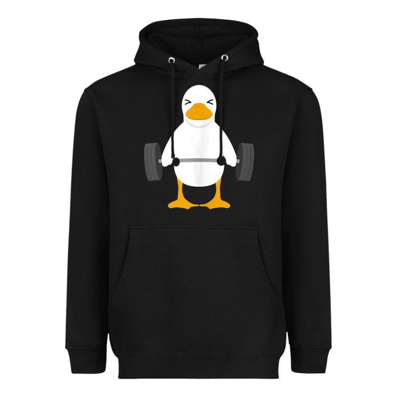 Duck Deadlift Design   Weight Lifting Gym Workout Tank Top Heavyweight Hoodie by linhVisuals | Teevron