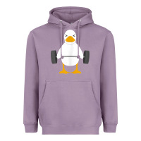 Lavender duck deadlift design   weight lifting gym workout tank top Heavyweight Hoodie - linhVisuals