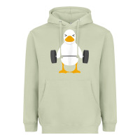 Matcha duck deadlift design   weight lifting gym workout tank top Heavyweight Hoodie - linhVisuals