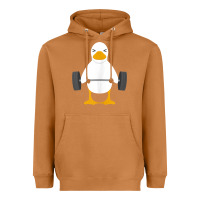 Meerkat duck deadlift design   weight lifting gym workout tank top Heavyweight Hoodie - linhVisuals