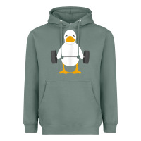 Sage duck deadlift design   weight lifting gym workout tank top Heavyweight Hoodie - linhVisuals