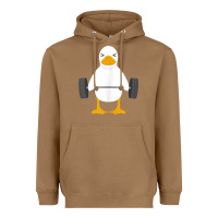 Toasted Coconut duck deadlift design   weight lifting gym workout tank top Heavyweight Hoodie - linhVisuals