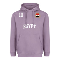 Lavender egypt team sports number 10 soccer egyptian flag t shirt Heavyweight Hoodie - linhVisuals
