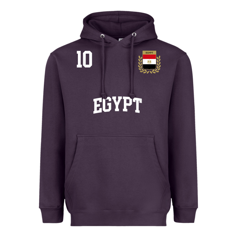 Egypt Team Sports Number 10 Soccer Egyptian Flag T Shirt Heavyweight Hoodie by linhVisuals | Teevron