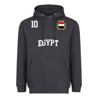 Smoke egypt team sports number 10 soccer egyptian flag t shirt Heavyweight Hoodie - linhVisuals