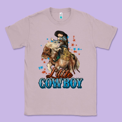 Little Cowboy Midilli Horse Kid Boy Classic Tee Designed By Howdyjamesfarm