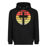 Black jesus cross retro style vintage t shirt Heavyweight Hoodie - linhVisuals