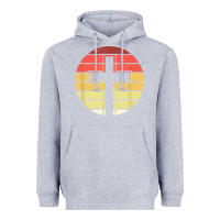 Heather Grey jesus cross retro style vintage t shirt Heavyweight Hoodie - linhVisuals