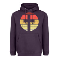 Plum jesus cross retro style vintage t shirt Heavyweight Hoodie - linhVisuals