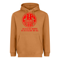 Meerkat iww injury one is injury to all front and back red zip hoodie Heavyweight Hoodie - linhVisuals