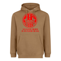 Toasted Coconut iww injury one is injury to all front and back red zip hoodie Heavyweight Hoodie - linhVisuals