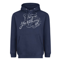 Navy i'm your huckleberry tank top Heavyweight Hoodie - linhVisuals