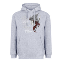 Heather Grey fate whispers to her you cannot withstand the storm t shirt Heavyweight Hoodie - linhVisuals