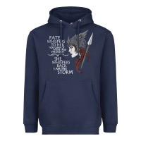 Navy fate whispers to her you cannot withstand the storm t shirt Heavyweight Hoodie - linhVisuals