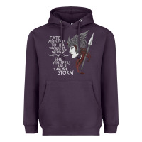 Plum fate whispers to her you cannot withstand the storm t shirt Heavyweight Hoodie - linhVisuals