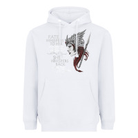 White fate whispers to her you cannot withstand the storm t shirt Heavyweight Hoodie - linhVisuals