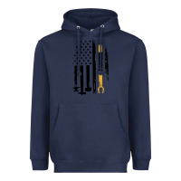 Navy farrier, horse lovers no hoof no horse barefoot father's day pullover Heavyweight Hoodie - linhVisuals