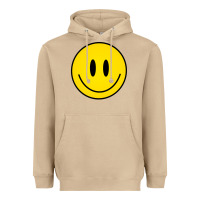 Mushroom retro happy vibe smiley face happy face graphic sweatshirt Heavyweight Hoodie - linhVisuals