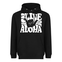 Black vintage live aloha state hawaiian islands shaka hawaii maui pullover h Heavyweight Hoodie - linhVisuals