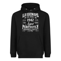 Black legends were born in 1942 year of birth birthday t shirt Heavyweight Hoodie - linhVisuals