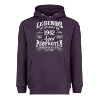 Plum legends were born in 1942 year of birth birthday t shirt Heavyweight Hoodie - linhVisuals