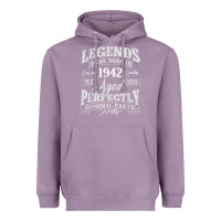 Lavender legends were born in 1942 year of birth birthday t shirt Heavyweight Hoodie - linhVisuals