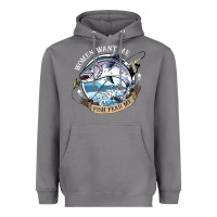 Storm funny women want me, fish fishing fear t shirt Heavyweight Hoodie - linhVisuals