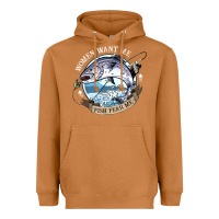 Meerkat funny women want me, fish fishing fear t shirt Heavyweight Hoodie - linhVisuals