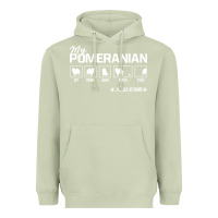Matcha dog pomeranian cute dog puppy pet black paw Heavyweight Hoodie - linhVisuals