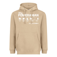 Mushroom dog pomeranian cute dog puppy pet black paw Heavyweight Hoodie - linhVisuals