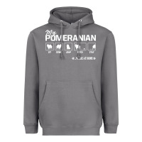Storm dog pomeranian cute dog puppy pet black paw Heavyweight Hoodie - linhVisuals