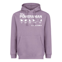 Lavender dog pomeranian cute dog puppy pet black paw Heavyweight Hoodie - linhVisuals