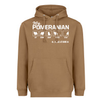 Toasted Coconut dog pomeranian cute dog puppy pet black paw Heavyweight Hoodie - linhVisuals
