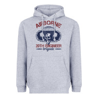Heather Grey the engineers of 20th brigade t shirt Heavyweight Hoodie - linhVisuals