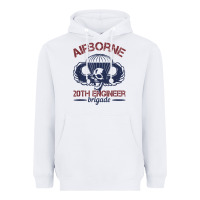 White the engineers of 20th brigade t shirt Heavyweight Hoodie - linhVisuals